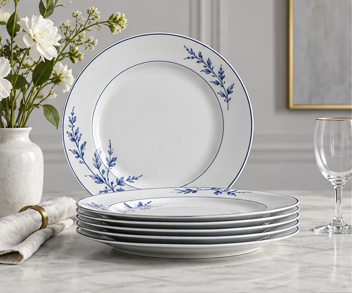Porcelain dinner plates